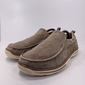 Skechers Relaxed Fit Elected Drigo Athletic Shoe Mens Size 10 64654 Beige